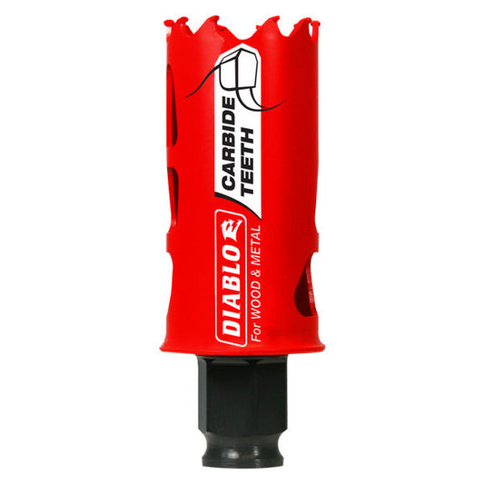 Diablo 008925137672 1-1/4" (32mm) Carbide-Tipped Hole Saw with SnapLock Plus Mandrel System