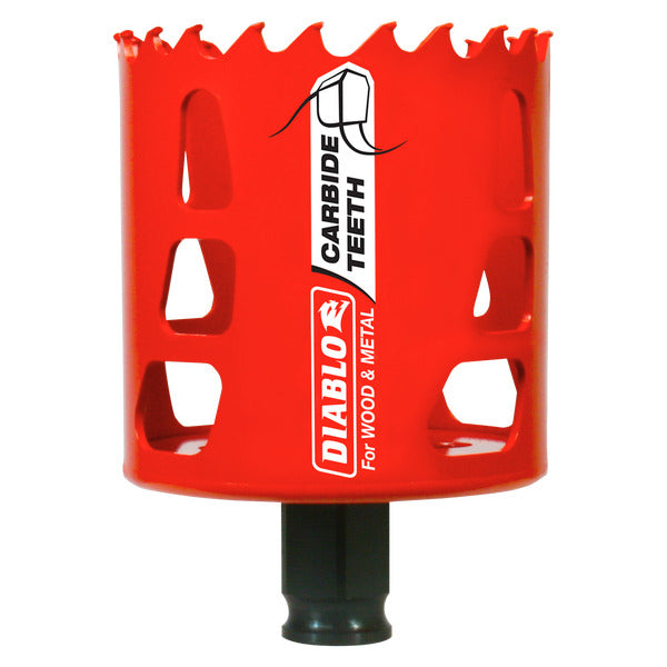 Diablo 008925138747 2-9/16" (65mm) Carbide-Tipped Hole Saw with SnapLock Plus Mandrel System