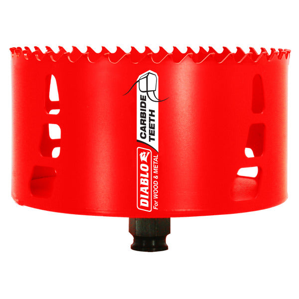 Diablo 008925142577 5" (127mm) Carbide-Tipped Wood & Metal Holesaw with SnapLock Plus Mandrel System