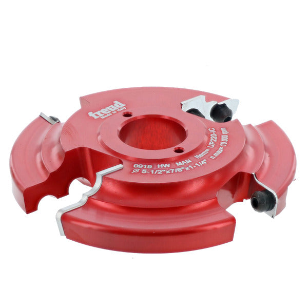 Freud 008925144243 5-1/2" (Dia.) 2+2 Advanced Design Raised Panel Insert Shaper Cutter for 3/4" Stock with 1-1/4" bore