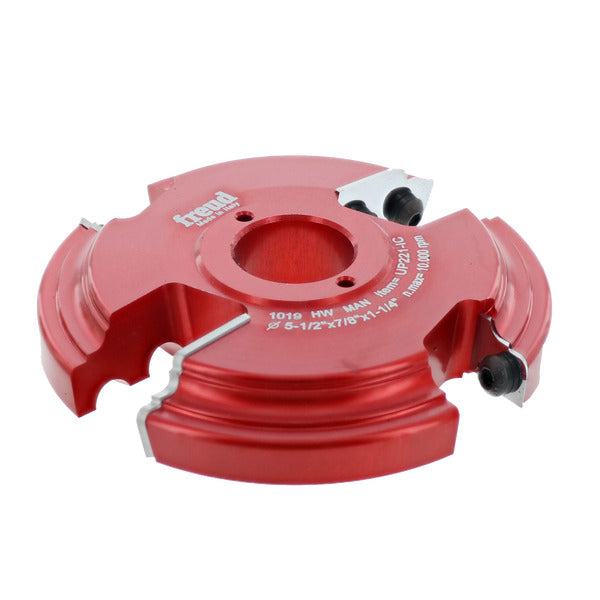 Freud 008925144250 5-1/2" (Dia.) 2+2 Advanced Design Raised Panel Insert Shaper Cutter for 3/4" Stock with 1-1/4" bore