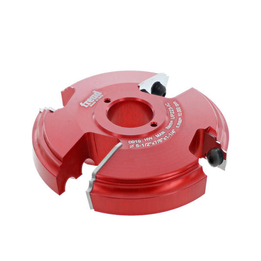 Freud 008925144274 5-1/2" (Dia.) 2+2 Advanced Design Raised Panel Insert Shaper Cutter for 3/4" Stock with 1-1/4" bore