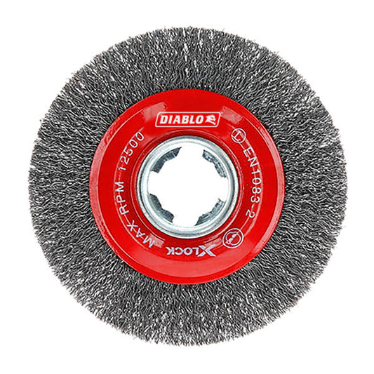 Diablo 008925147541 4 in. X-LOCK Carbon Steel Crimped Wire Wheel