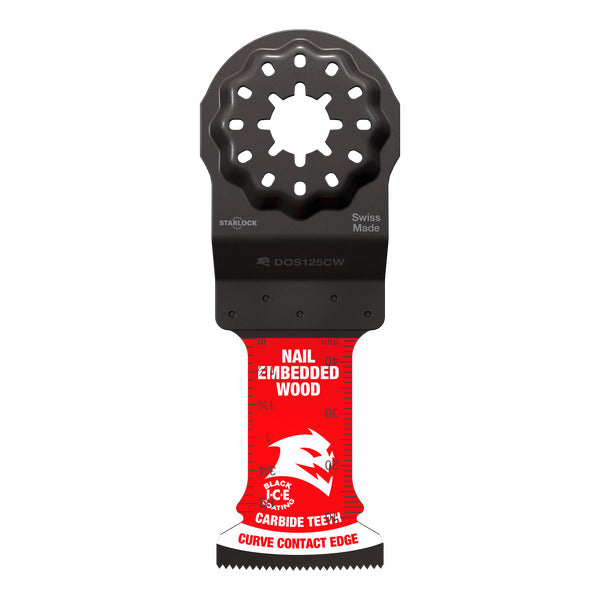 Diablo 008925169833 Diablo AMPED™ Demo Demon™1-1/4 in. Starlock Carbide Teeth Oscillating Blade for Nail-Embedded Wood