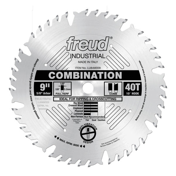 Freud 008925300816 9" x 40T Combination Blade