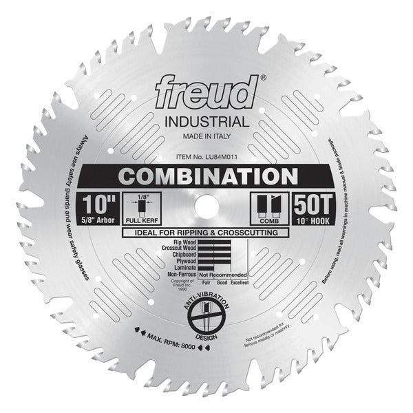 Freud 008925300823 10" x 50T Combination Blade