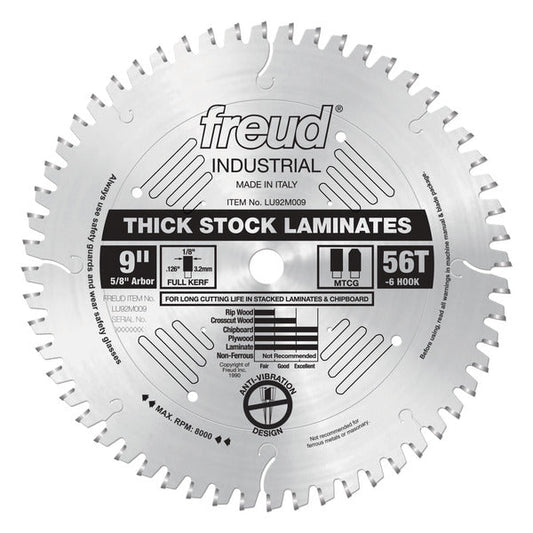 Freud 008925301066 9" x 56T Thick-Stock Laminate Blade