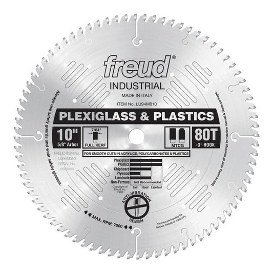 Freud 008925301417 10" x 80T Plastic Blade
