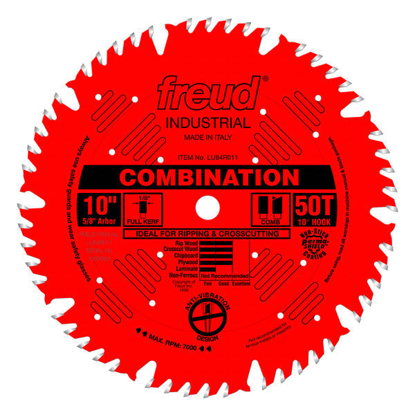 Freud 008925301554 10" x 50T Combination Blade