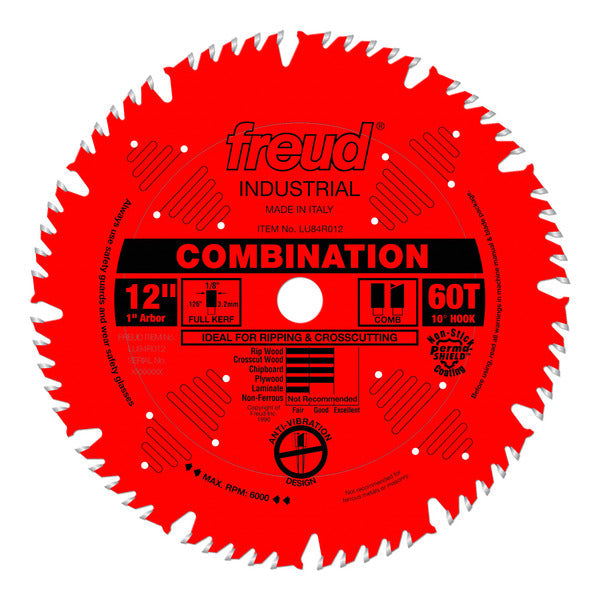 Freud 008925301561 12" x 60T Combination Blade
