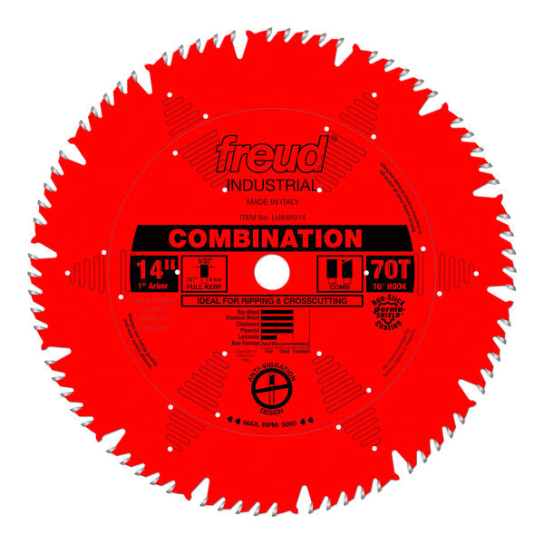 Freud 008925301578 14" x 70T Combination Blade