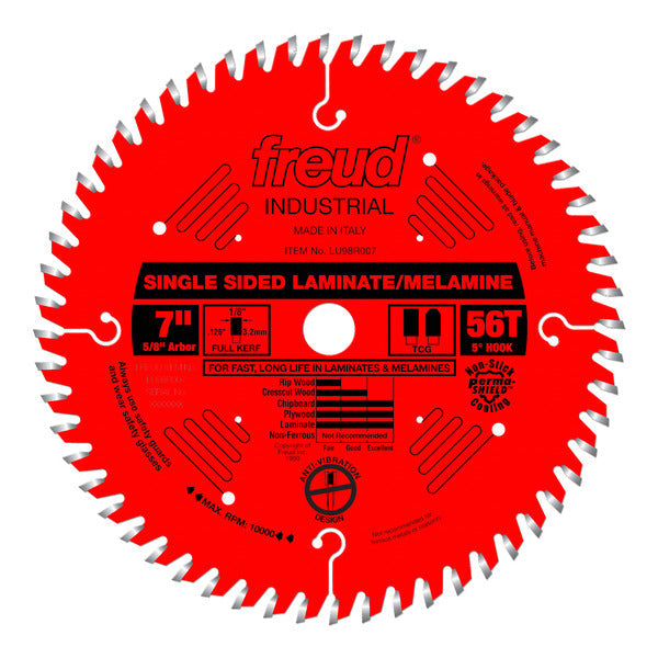 Freud 008925301738 7" x 56T Single Sided Laminate/Melamine Blade