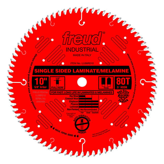 Freud 008925301769 10" x 80T Single Sided Laminate/Melamine Blade