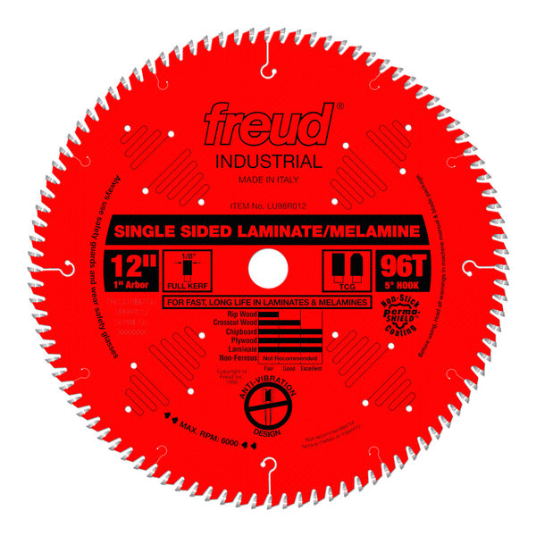 Freud 008925301776 12" x 96T Single Sided Laminate/Melamine Blade