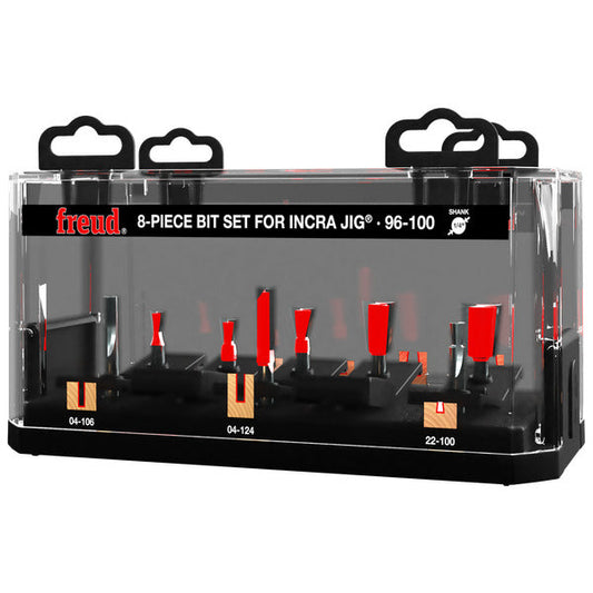 Freud 008925370093 8 Piece Bit Sets  For Incra Jig¨ with 1/4" shank