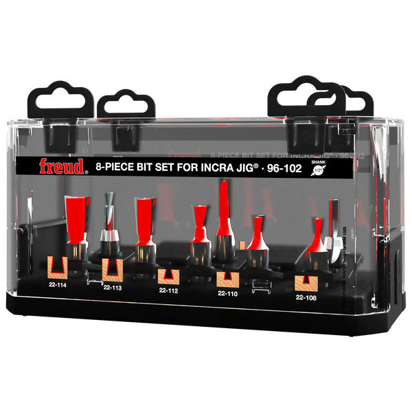 Freud 008925370109 8 Piece Bit Sets  For Incra Jig¨ with 1/2" shank