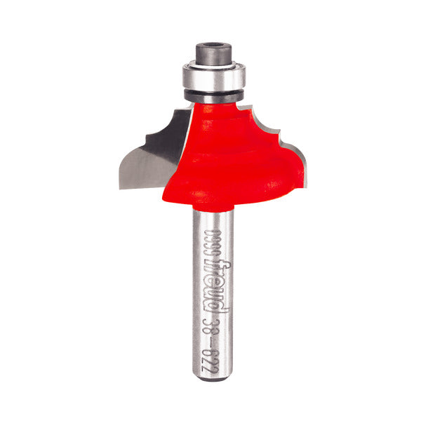 Freud 008925384601 1-1/8" (Dia.) Classical Cove & Round Bit with 1/4" Shank