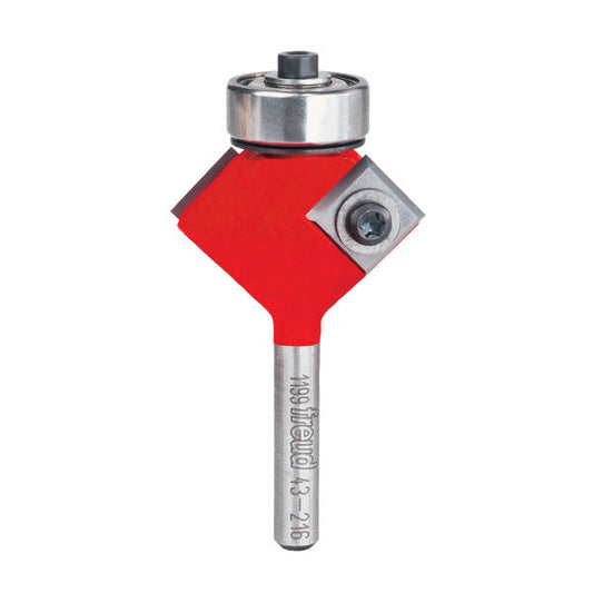 Freud 008925385769 1-23/64" (Dia.) Insert Bevel Trim Bit with 1/4" Shank