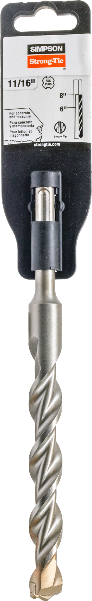 Simpson Strong-Tie MDPL06808 11/16 in. x 8 in. SDS-plus® Shank Drill Bit (Pack of 60)