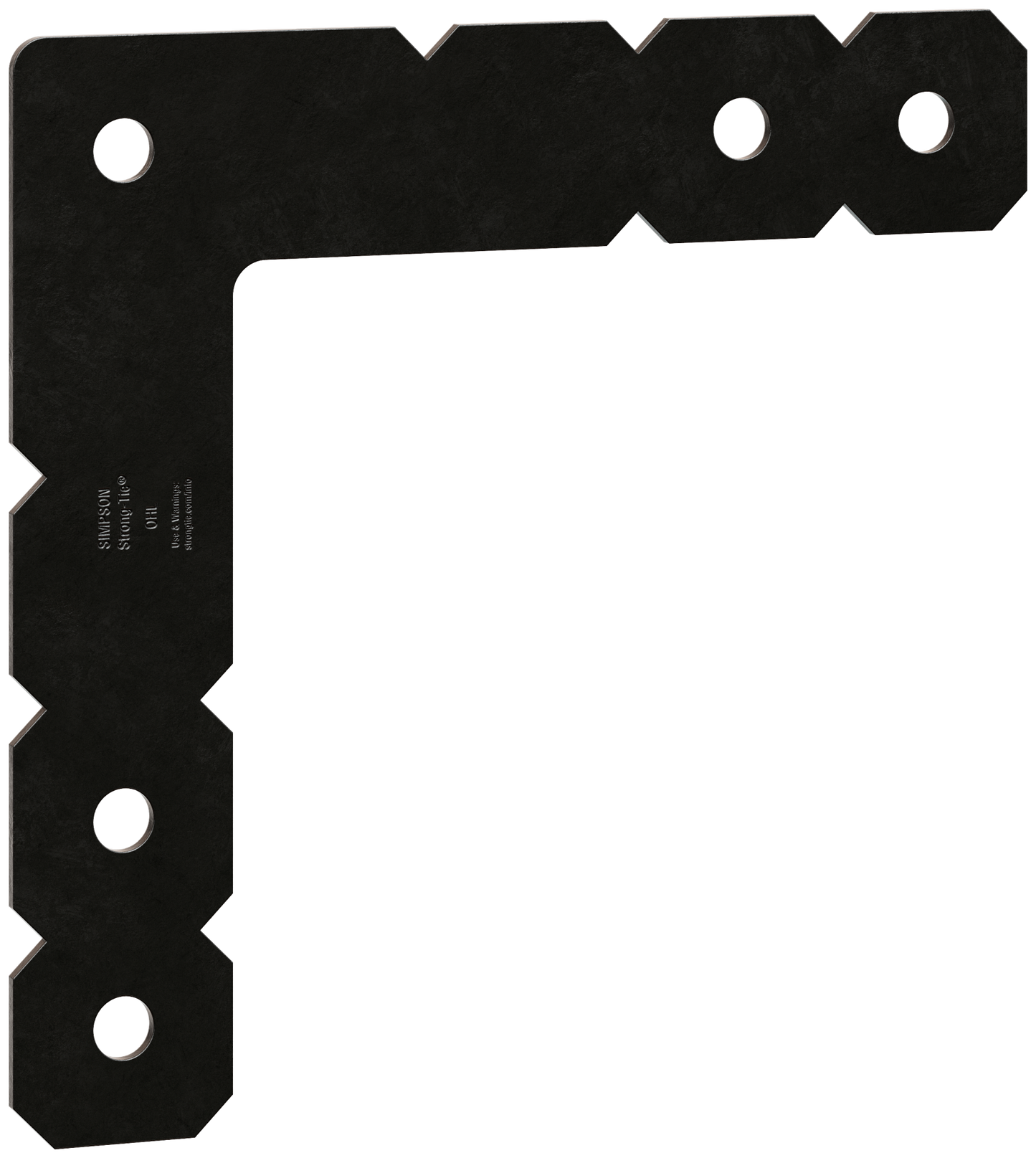 Simpson Strong-Tie OHL OHL 12 in. x 12 in. Black Powder-Coated Ornamental Heavy L Angle (Pack of 5)