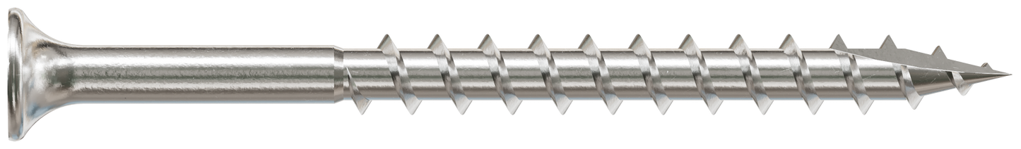 Simpson Strong-Tie T10250DT1 Bugle-Head Wood Screw, 6-Lobe Drive — #10 x 2-1/2-in. T25, Type 316 (1 lb.) (Pack of 10)