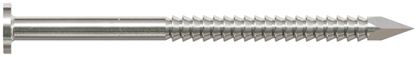 Simpson Strong-Tie S6ACN1 Common Nail, Annular Ring Shank — 2-in. x .120-in. Type 304 Stainless Steel (1 lb.) (Pack of 800)
