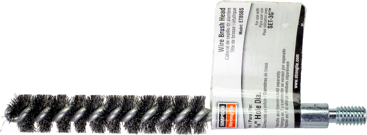Simpson Strong-Tie ETB56S ETBS 9/16-in. Wire Hole-Cleaning Brush Head (Pack of 25)