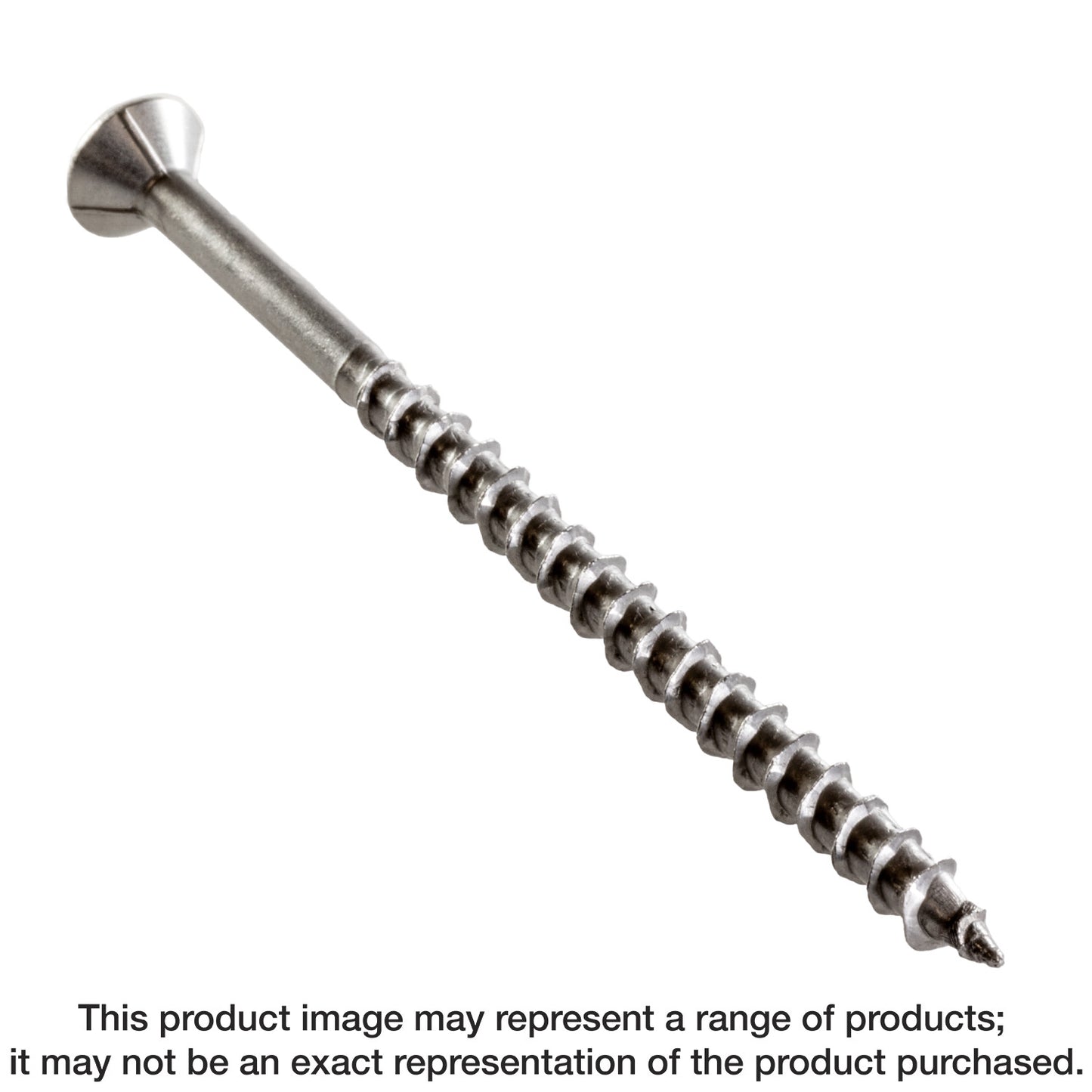 Simpson Strong-Tie T12400WP-RP5 Deck-Drive™ DWP WOOD SS Screw — #12 x 4 in. T-27, Flat Head, Type 316 (5-Qty) (Pack of 5)