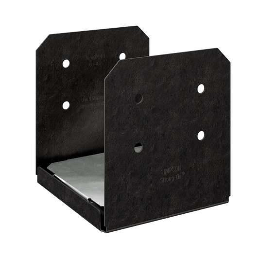 Simpson Strong-Tie APVB1010 Outdoor Accents® Avant Collection™ ZMAX®, Black Powder-Coated Post Base for 10x10 (Pack of 2)