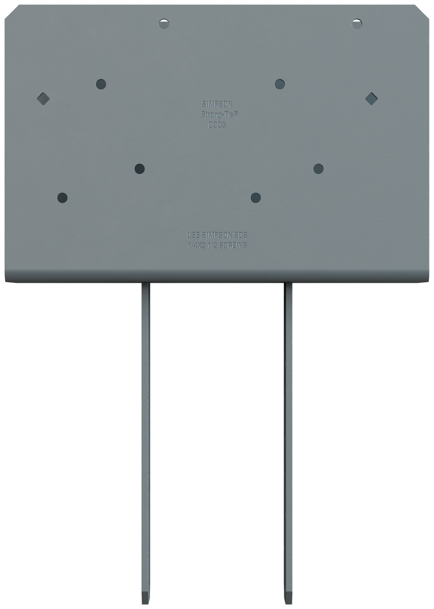 Simpson Strong-Tie CCQ4.62-3.62SDS CCQ™ Column Cap for Triple-2x Beam, 4x Post with Strong-Drive® SDS Screws
