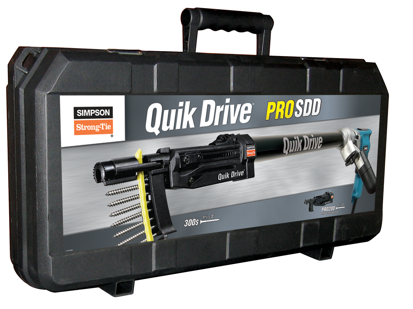 Simpson Strong-Tie PROSDDM25K Quik Drive® PROSDD Multi-Purpose Combo System w/ Makita® 2500 RPM Screwdriver Motor (Pack of 60)