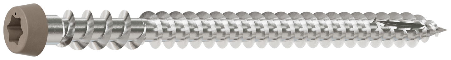 Simpson Strong-Tie DCU234C316GR01 Deck-Drive™ DCU COMPOSITE Screw — #10 x 2-3/4 in. T20, Type 316, Gray 01 (70-Qty)