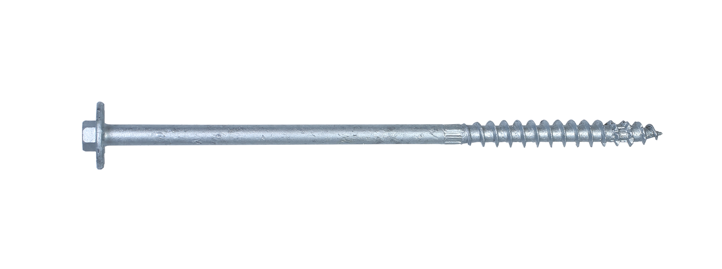 Simpson Strong-Tie SDWH27800GR30 Strong-Drive® SDWH™ TIMBER-HEX HDG Screw — 0.276 in. x 8 in. 3/8 Hex (30-Qty) (Pack of 6)