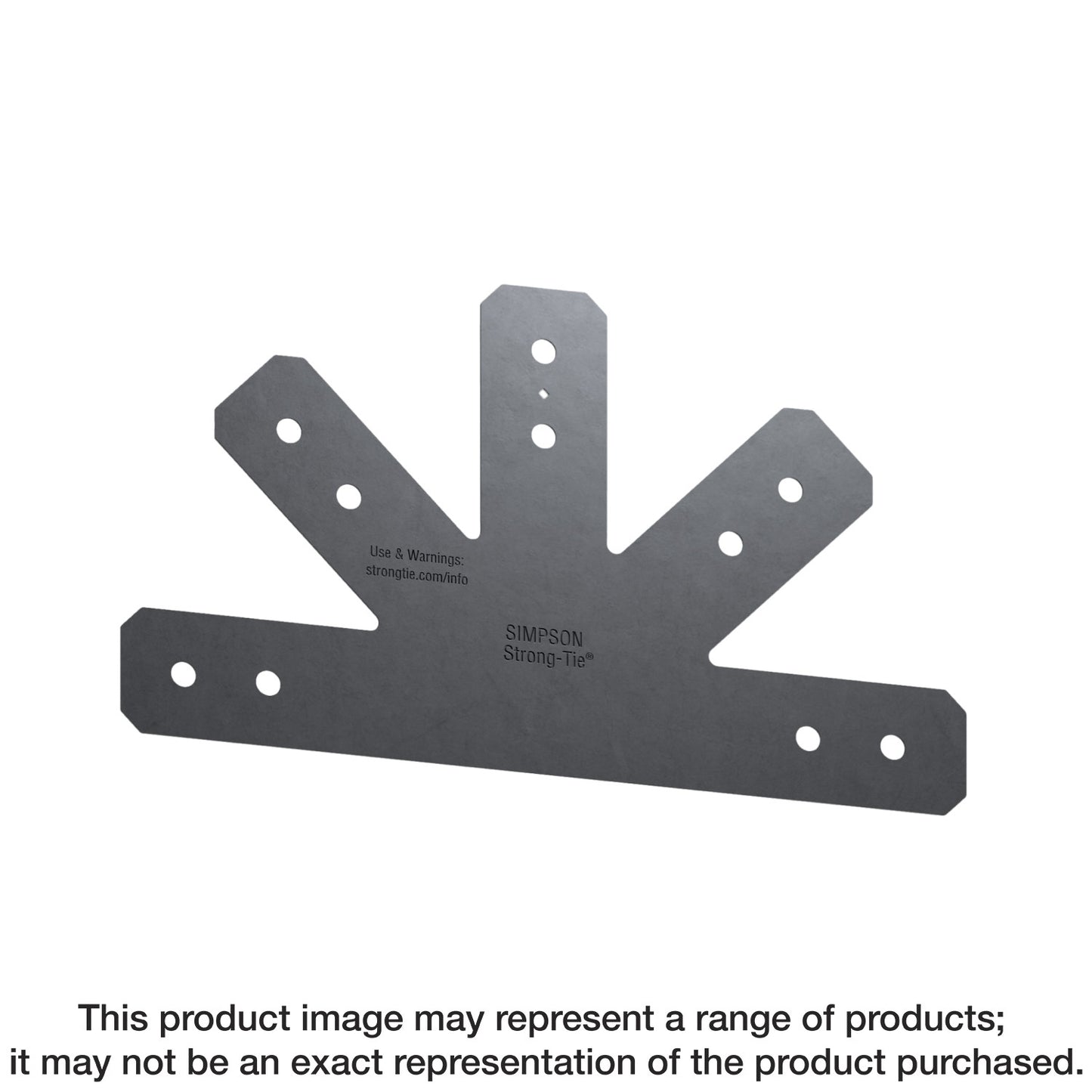 Simpson Strong-Tie APVGP1212-4 Outdoor Accents® Avant Collection™ 12:12 Pitch, Black Powder-Coated Gable Plate for 4x (Pack of 40)