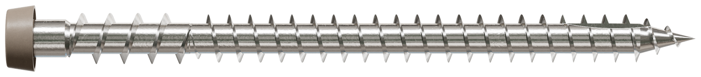 Simpson Strong-Tie DCU234MB305GR01 Deck-Drive™ DCU COMPOSITE Screw — #10 x 2-3/4 in. T20, Type 305, Gray 01 (1750-Qty) (Pack of 64)