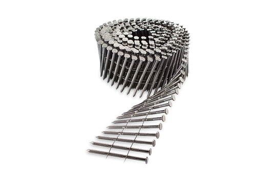 Simpson Strong-Tie T10A350PNJ 15° Wire Coil, Full Round Head, Ring-Shank Decking/Framing Nail — 3-1/2 in. x .131 in. Type 316 (1800-Qty) (Pack of 80)