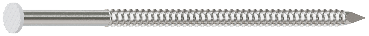 Simpson Strong-Tie S10SNDWB Painted Siding Nail — 3 in. x .113 in. Type 304 Stainless Steel, White (25 lb.) (Pack of 64)