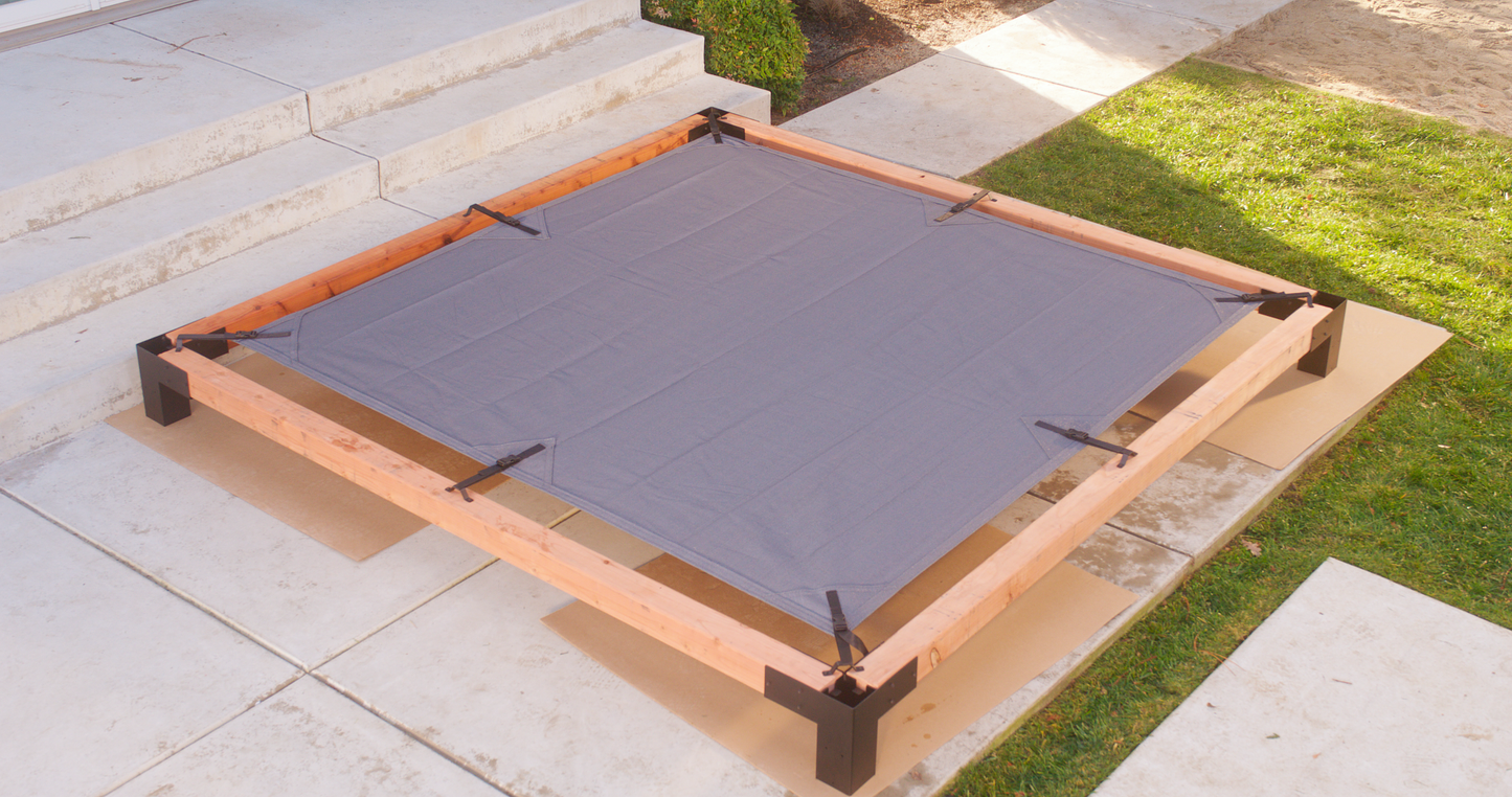 Simpson Strong-Tie B-SAGEG8X8(6X) Sage System™ DIY 8x8 Pergola Bundle with 8x8 Sunshade, Gray