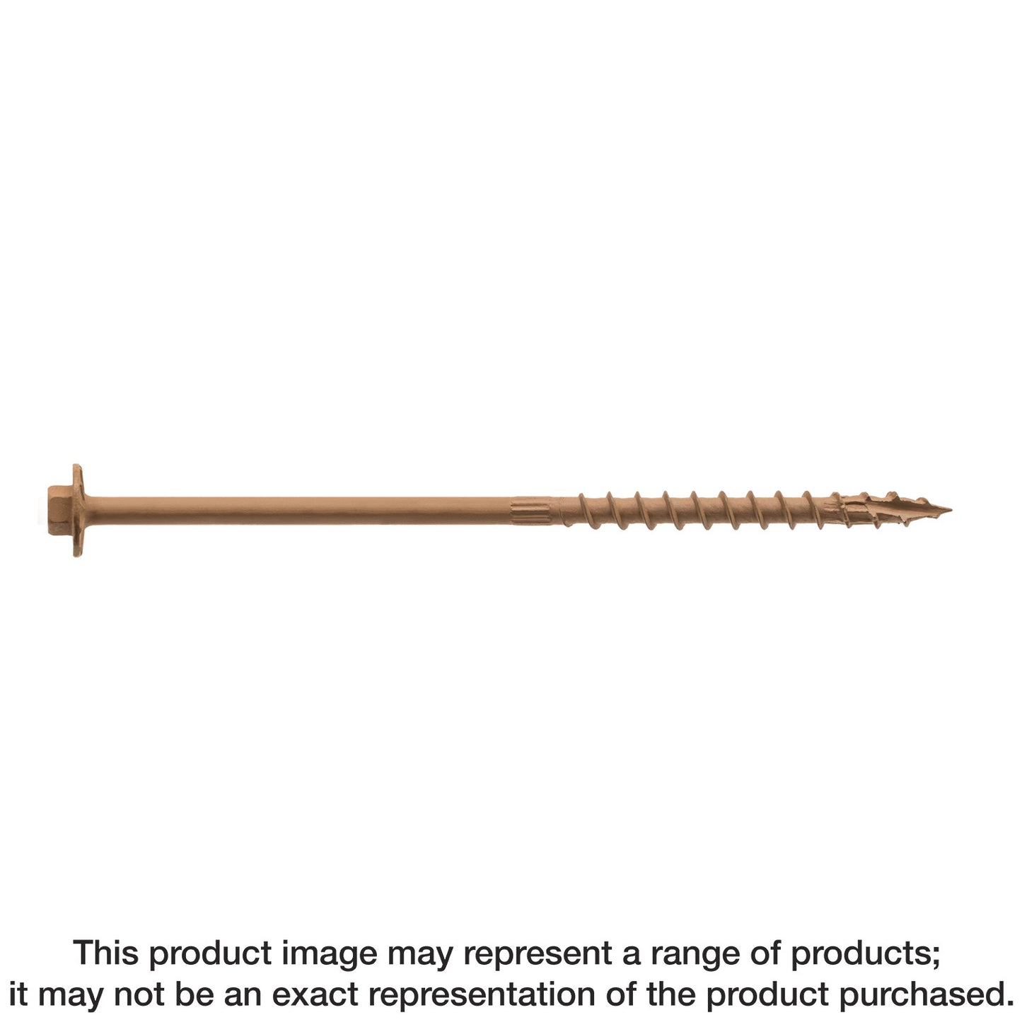 Simpson Strong-Tie SDWH19600SS-R10 Strong-Drive® SDWH™ TIMBER-HEX SS Screw — 0.185 in. x 6 in. 5/16 Hex, Type 316 (10-Qty) (Pack of 6)