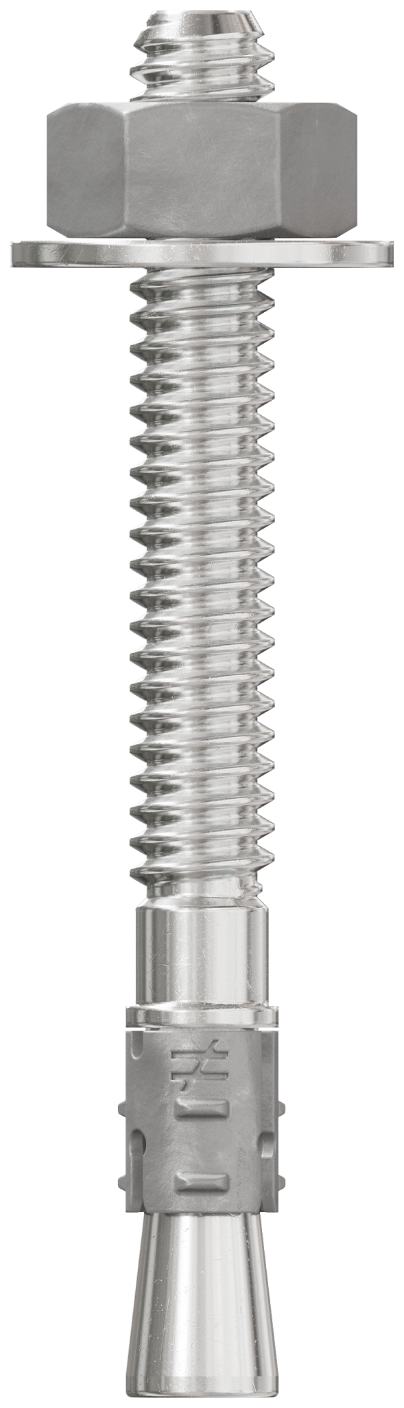 Simpson Strong-Tie STB2-25214S4F100 Strong-Bolt® 2 — 1/4 in. x 2-1/4 in. Type 304 Stainless-Steel Wedge Anchor, Fully Assembled (100-Qty)