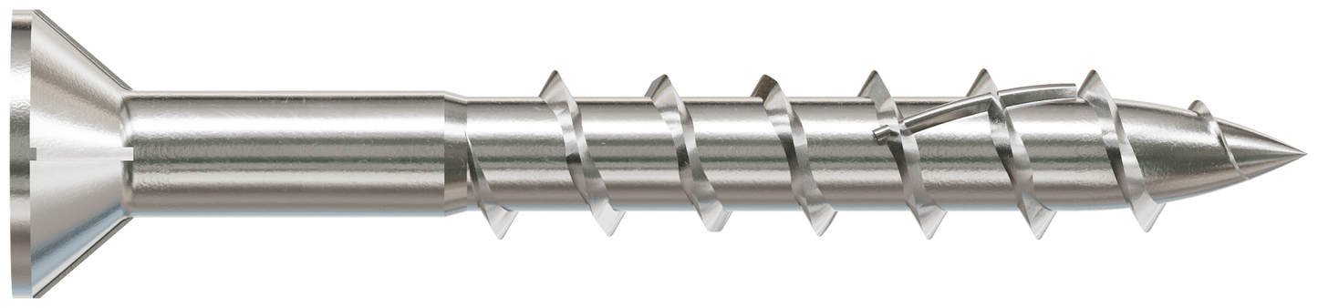 Simpson Strong-Tie S10150WP1 Deck-Drive™ DWP WOOD SS Screw — #10 x 1-1/2 in. T-25, Flat Head, Type 305 (1 lb.) (Pack of 10)