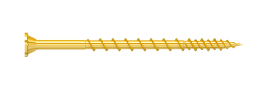 Simpson Strong-Tie WSV3S Strong-Drive® WSV SUBFLOOR Screw (Collated) — #9 x 3 in. T25, Yellow Zinc (1000-Qty) (Pack of 100)