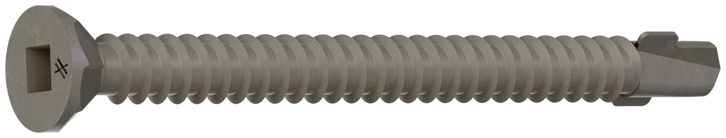 Simpson Strong-Tie CBSDQ214-2K CBSDQ Sheathing-to-CFS Screw — #10 x 2-1/4 in. #2 Square Undersized, Quik Guard® (2000-Qty) (Pack of 48)
