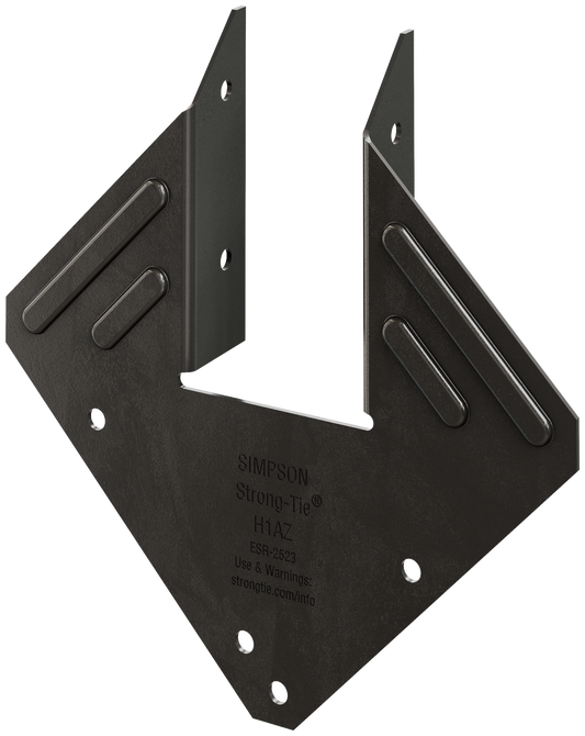 Simpson Strong-Tie H1APC Outdoor Accents® H1APC 18-Gauge ZMAX®, Black Powder-Coated Hurricane Tie