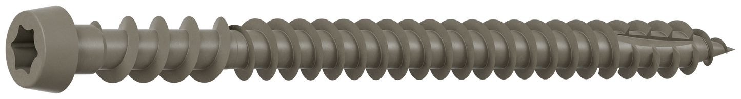 Simpson Strong-Tie DCU234GRMB Deck-Drive™ DCU COMPOSITE Screw — #10 x 2-3/4 in. T20, Quik Guard®, Gray (1750-Qty)