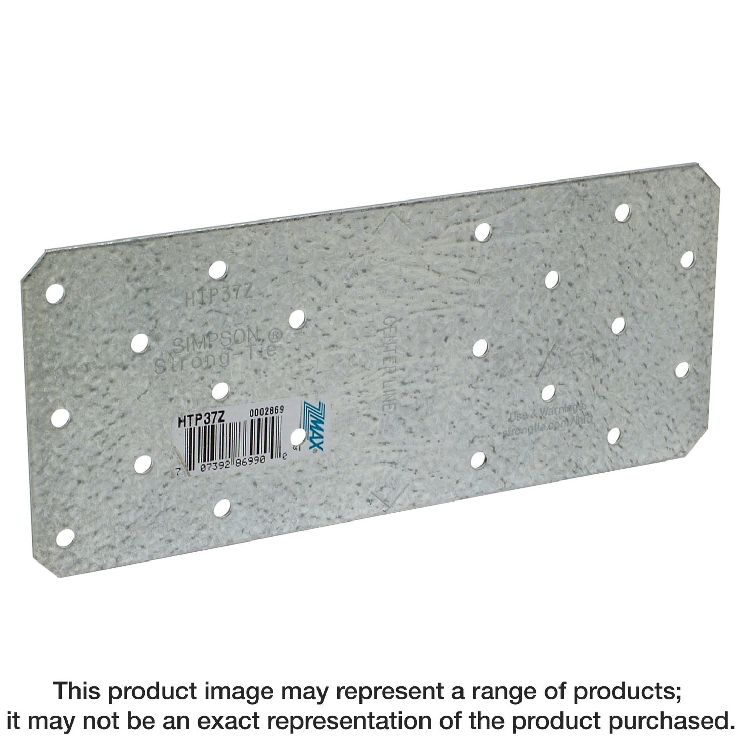 Simpson Strong-Tie HTP37Z HTP 3 in. X 7 in. ZMAX® Galvanized Heavy Tie Plate (Pack of 3000)