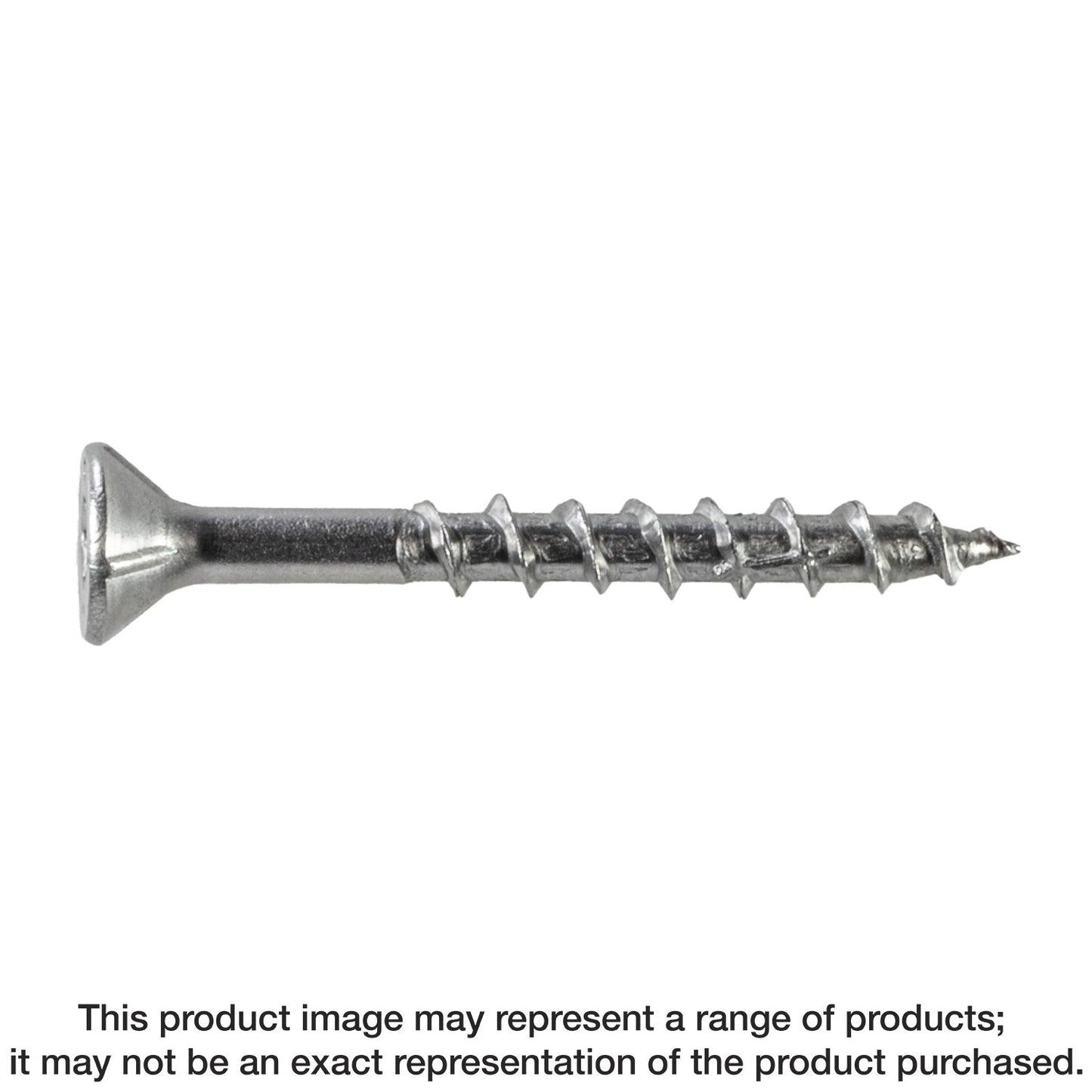 Simpson Strong-Tie S08250WPF5 Deck-Drive™ DWP WOOD SS Screw — #8 x 2-1/2 in. T-20, Flat Head, Type 305 (5 lb.) (Pack of 300)