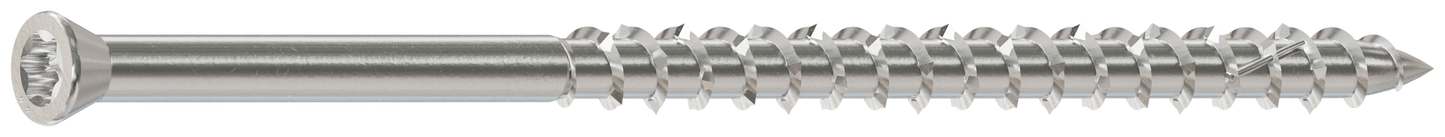 Simpson Strong-Tie S09350WP1 Deck-Drive™ DWP WOOD SS Screw — #9 x 3-1/2 in. T-20, Trim Head, Type 305 (1 lb.)