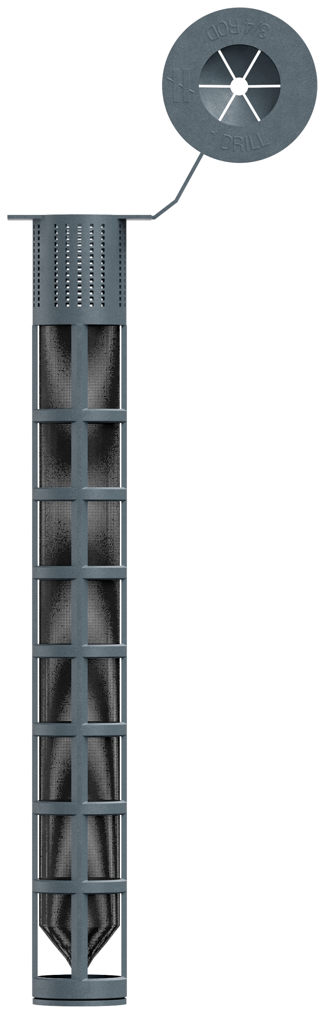 Simpson Strong-Tie 3GWS758P Opti-Mesh 8 in. Epoxy Adhesive Plastic Screen Tube for 3/4 in. Rod for SET-3G