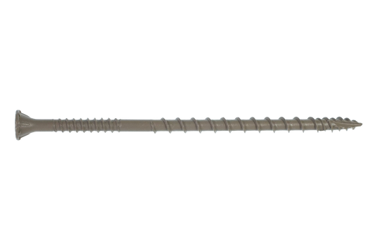 Simpson Strong-Tie DSVT4R1LB Deck-Drive™ DSV WOOD Screw — #10 x 4 in. T-25, Flat Head, Quik Guard®, Tan (1 lb.) (Pack of 6)